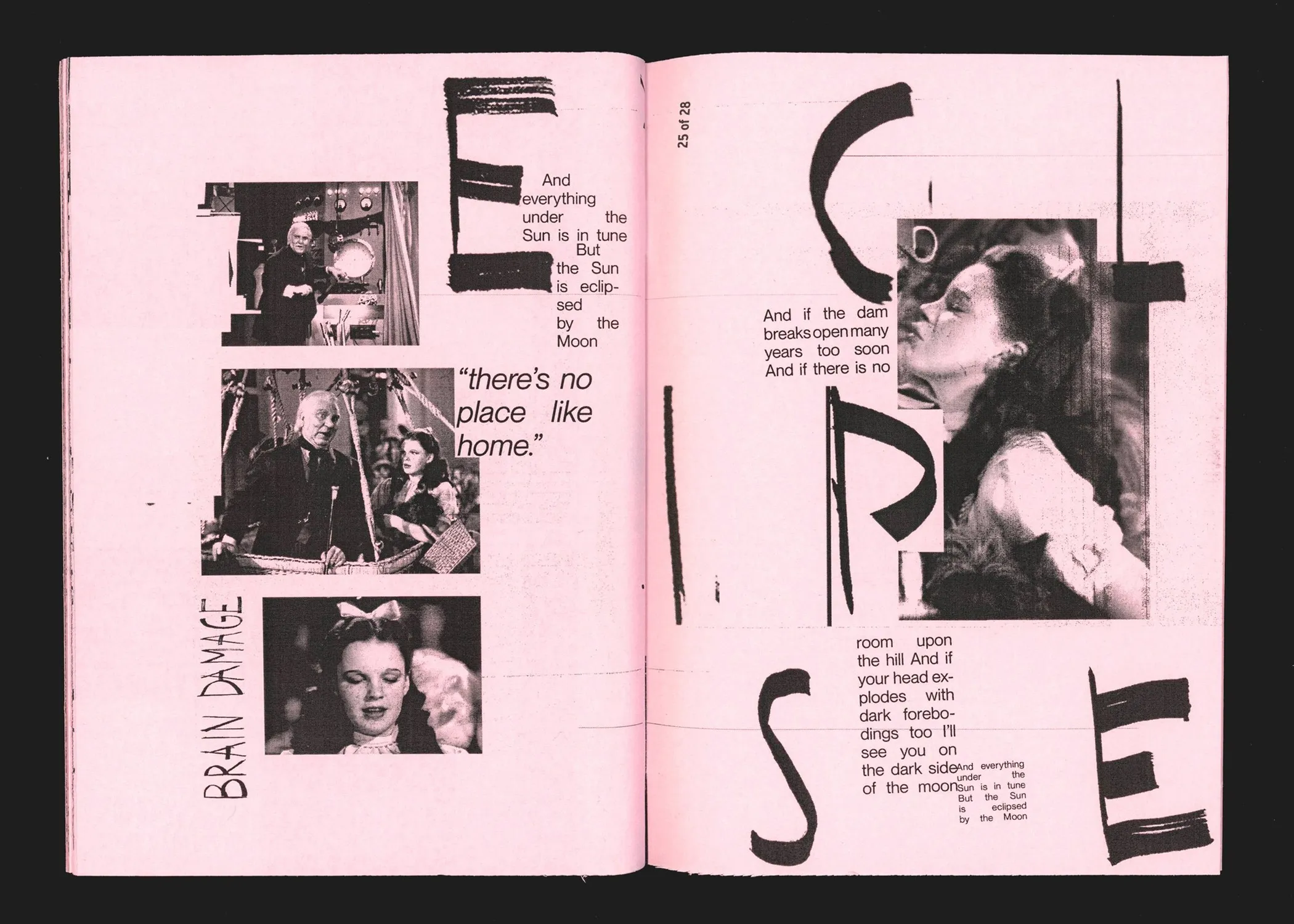 Spread: "Brain damage" and "Eclipse" in broken type