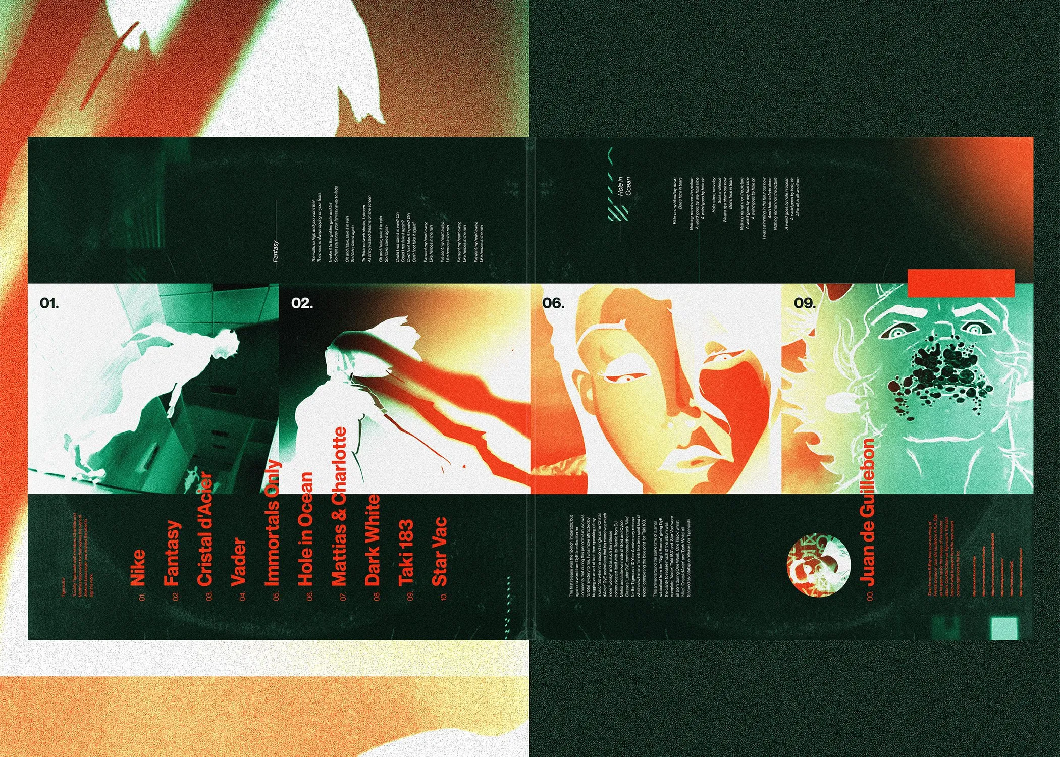 The gatefold open, showing the full artwork